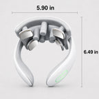 Cervical neck massager measuring 5.90 inches wide and 6.49 inches tall
