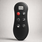 Wired hand controller with digital display, power, mode, direction and intensity buttons
