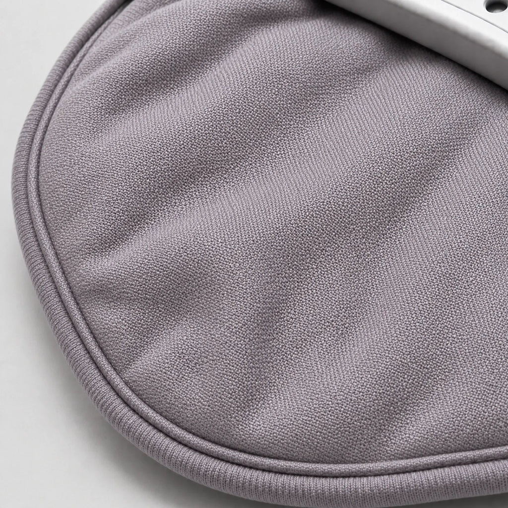 Close-up of the soft cotton-woven fabric lining against the skin