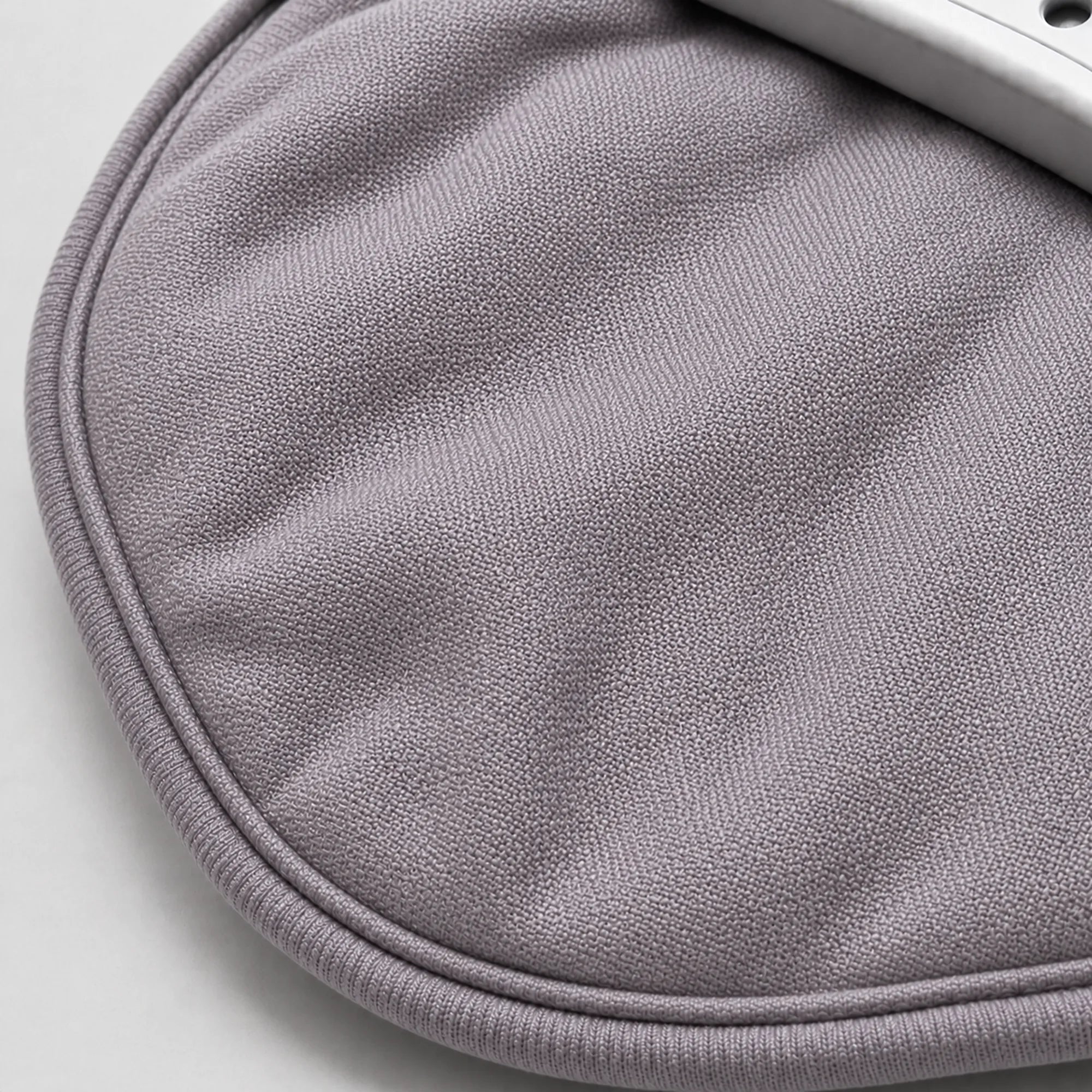 Close-up of the soft cotton-woven fabric lining against the skin