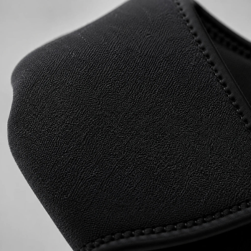 Close view of the soft brushed fabric and stitched edge of the wrap